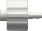 Male Luer Fitting Male Luer Integral Lock Ring to 500 Series Barb, 1/16 (1.6 mm) ID Tubing, White Nylon