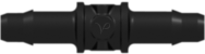 Tube to Tube Fitting Straight Through Tube Fitting with Barbs, 3/32 (2.4 mm) ID Tubing, Black Nylon