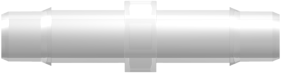 Tube to Tube Fitting Straight Thruogh Connector with Barbs, 5/32 (4.0 mm) ID Tubing, Animal-Free Natural Polypropylene