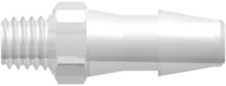 Threaded UNF Fitting 10-32 Special Tapered Thread to Barb, 5/32 (4.0 mm) ID Tubing, Animal-Free Natural Polypropylene