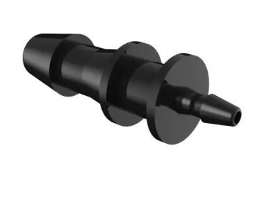 Reduction Coupler 3/16 ID x 1/16 ID in Black Nylon -200 series