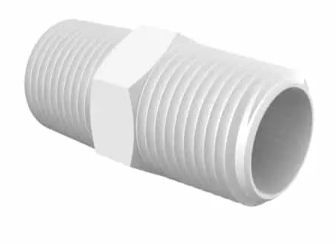 Non-Animal derived Polypropylene Nipple 3/8 NPT