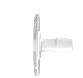 Port Plate with 3/8 Barbed Flange in Engage 8402 - Cleanroom Manufactured