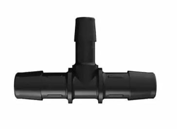 Black Nylon Reducing Tee 1/2ID x 3/8ID