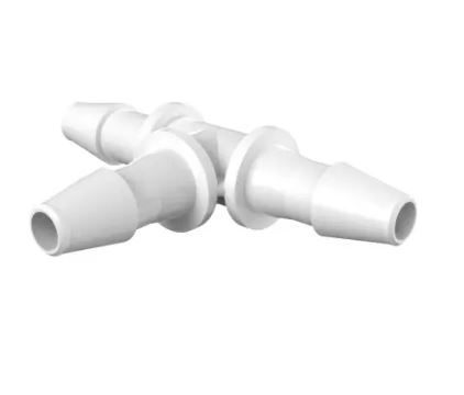 White Nylon Tee 1/16 Barb