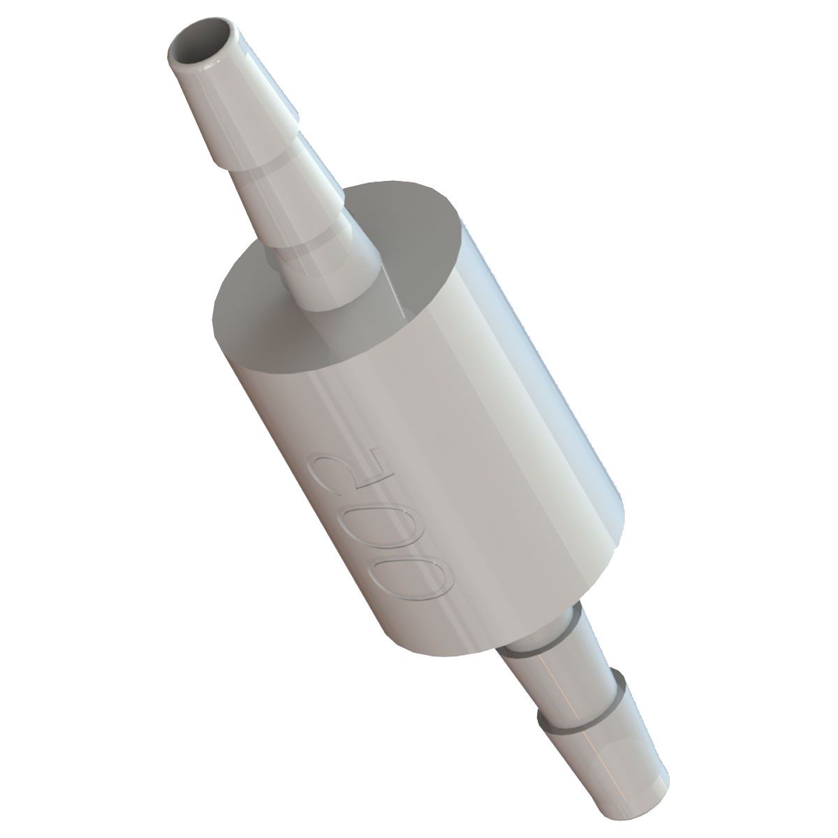 Inline-Miniatur-Einwegfilter, 5-Mikron-Edelstahlsieb (Dutch Weave Gewebe), 1/16 (1,6 mm) Schlauchanschluss, Polycarbonat