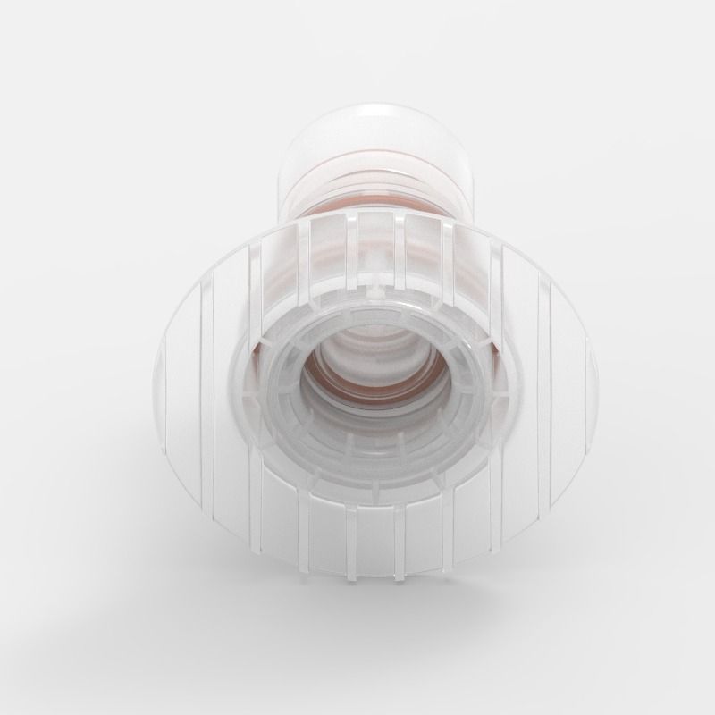 Anschlussplatten-Schnellkupplung Large (1), männlich, mit Ventil, Non-Animal Derived Polypropylene (PP) - Buna-N, Feder: Nicht-Metallisch, 8402