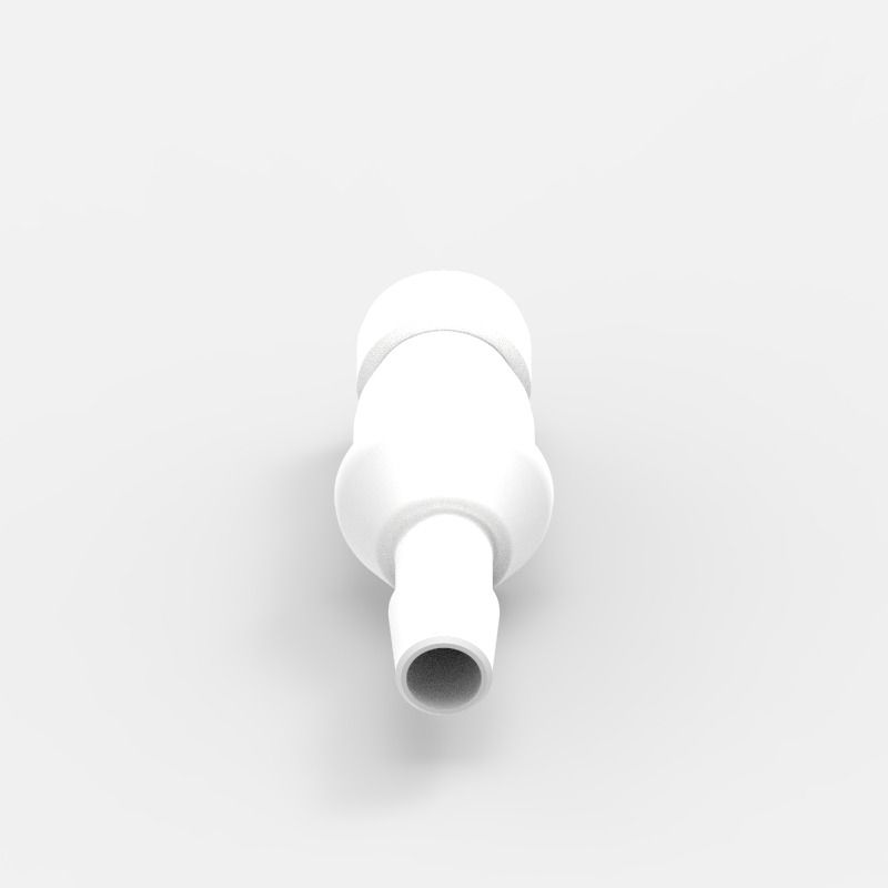 Schlauchtüllen-Schnellkupplung Medium (3), männlich, offener Durchgang, 3/8, Acetal (AC)