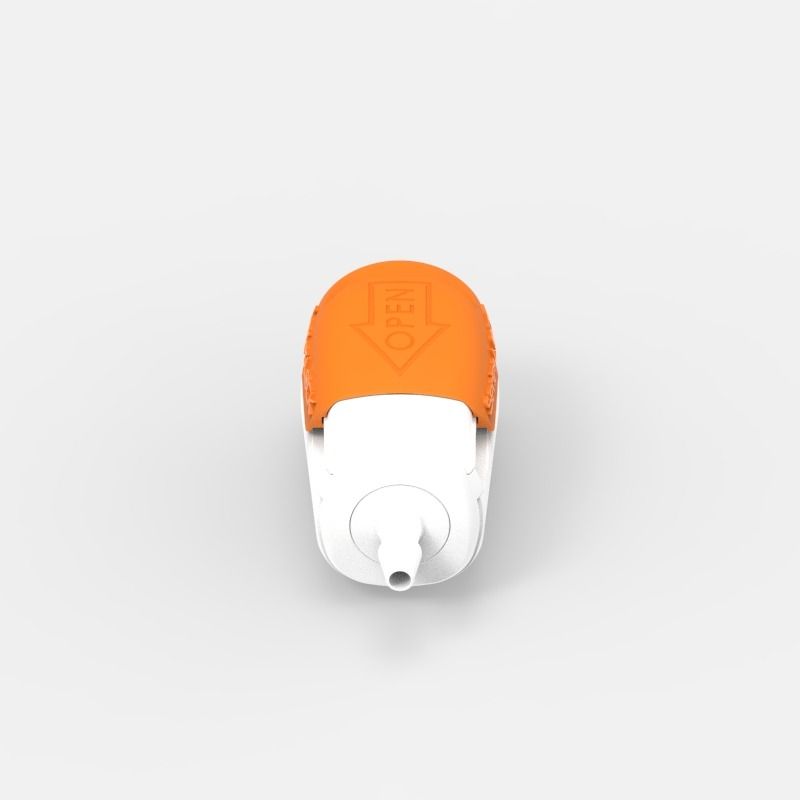 Schlauchtüllen-Schnellkupplung Small (1), weiblich, mit Ventil, 1/8, Acetal (AC) - Buna-N, Feder: Nicht-Metallisch