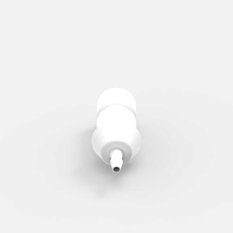 Schlauchtüllen-Schnellkupplung Small (1), männlich, offener Durchgang, 1/8, Acetal (AC)