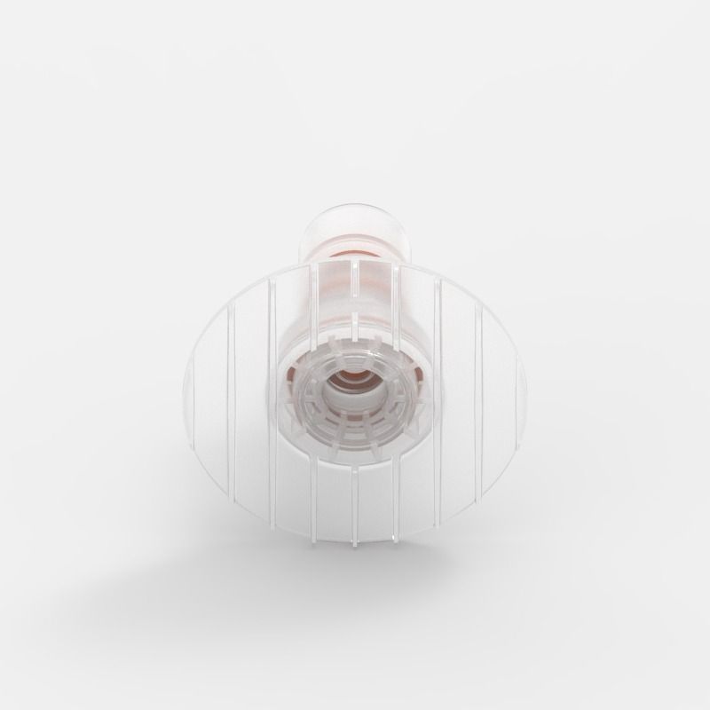 Anschlussplatten-Schnellkupplung Small (1), männlich, mit Ventil, Non-Animal Derived Polypropylene (PP) - Buna-N, Feder: Nicht-Metallisch, 8402