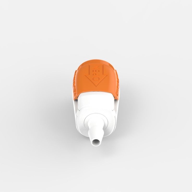 Schlauchtüllen-Schnellkupplung Small (2), weiblich, offener Durchgang, 3/16, Acetal (AC) - Buna-N, Feder: Nicht-Metallisch