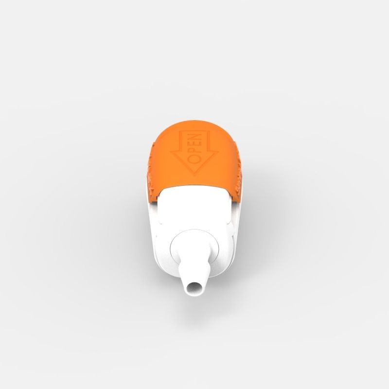 Schlauchtüllen-Schnellkupplung Small (2), weiblich, mit Ventil, 3/16, Acetal (AC) - Buna-N, Feder: Nicht-Metallisch