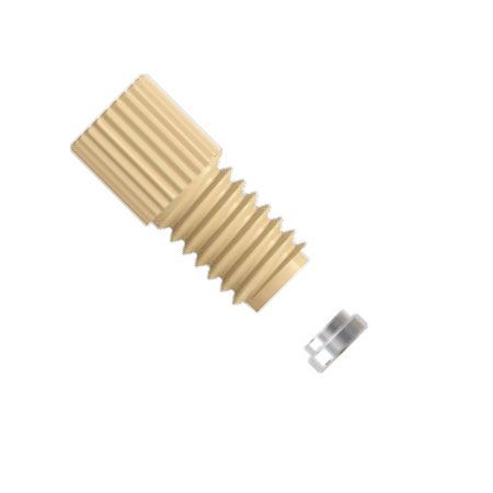 Ultra Mini PEEK Flanged Fitting - zweiteiliges Set - 6-40 UNF