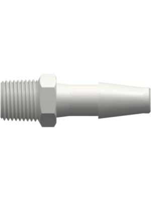 Threaded NPT Fitting 1/8-27 NPT Thread to Classic Series Barb, 1/4