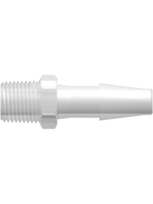 Threaded NPT Fitting 1/8-27 NPT Thread to Classic Series Barb, 1/4
