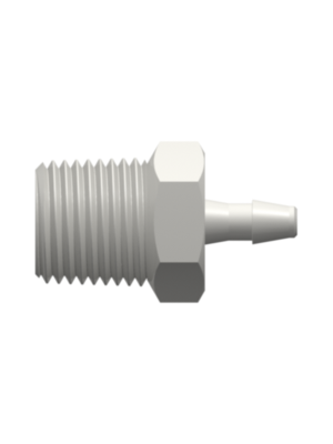 Threaded NPT Fitting 1/8-27 NPT Thread to Barb, 3/32