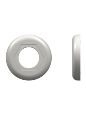 Other Fitting Color Coded Ring (For use with FTLLB or FTLB panel mount fittings), White Nylon