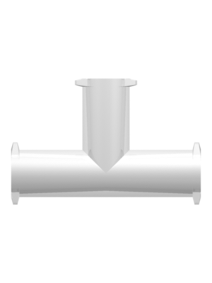 Luer Other Fitting Female Luer Lug Style Tee, White Nylo