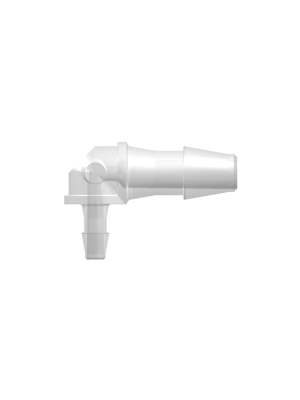 Tube to Tube Fitting Elbow Reduction Tube Fitting with Barbs, 1/8