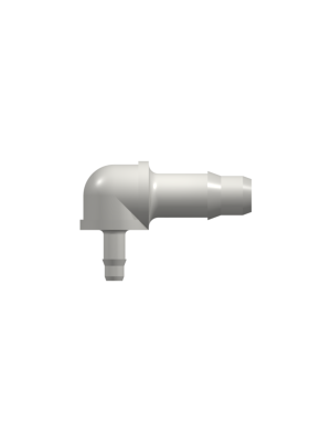 Tube to Tube Fitting Elbow Reduction Tube Fitting with Barbs, 1/8