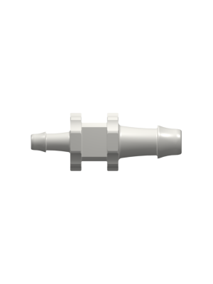 Tube to Tube Fitting Straight Through Reduction Tube Fitting with 500 Series Barbs, 1/8