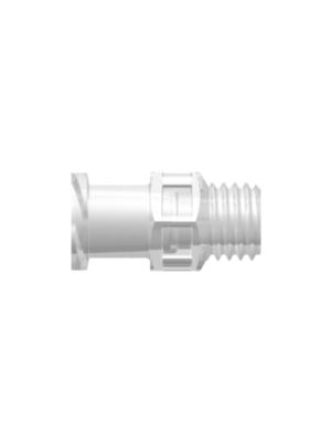 Female Luer Fitting Female Luer Thread Style to 1/4-28 UNF Thread, Animal-Free Natural Polypropylene