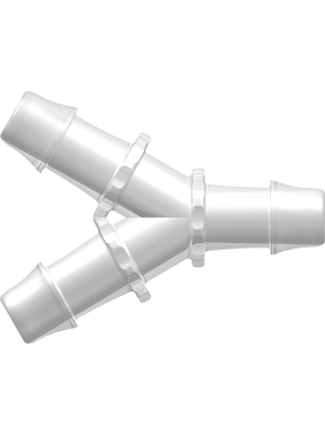 Tube to Tube Fitting Y Tube Fitting with 500 Series Barbs, 1