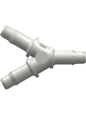 Tube to Tube Fitting Y Tube Fitting with Barbs, 3/16