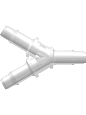 Tube to Tube Fitting Y Tube Fitting with Barbs, 3/16