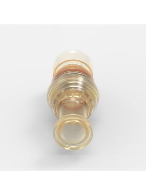 Sanitary Flange-Schnellkupplung Large (1), männlich, mit Ventil, 3/4