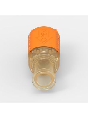 Sanitary Flange-Schnellkupplung Large (3), weiblich, mit Ventil, Polysulfone (PPSU)