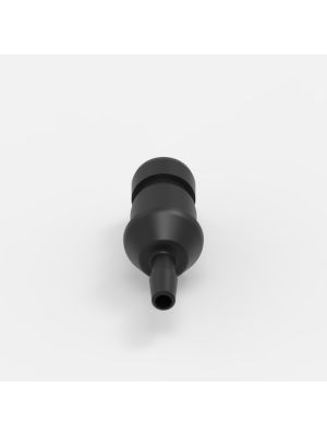 Schlauchtüllen-Schnellkupplung Medium (1), männlich, mit Ventil, 1/4