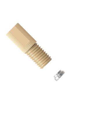 Ultra Mini PEEK Flanged Fitting - zweiteiliges Set - 6-40 UNF