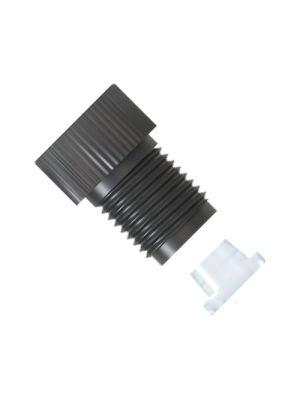 PEEK Flangeless Fitting mit großer Bohrung – zweiteiliger Satz – 1/2-20 UNF – 6,4 mm OD