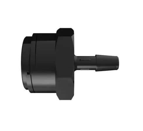 Garden Hose Adapter 3/4 GH x 1/4 ID in Black Nylon