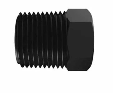 Black Nylon Plug 3/8 NPT