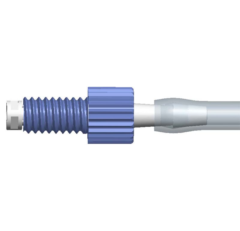 Gewindefitting 1/4-28UNF Bottom Sealing Rotating - 1/8 (3,2mm) ID - Polypropylene