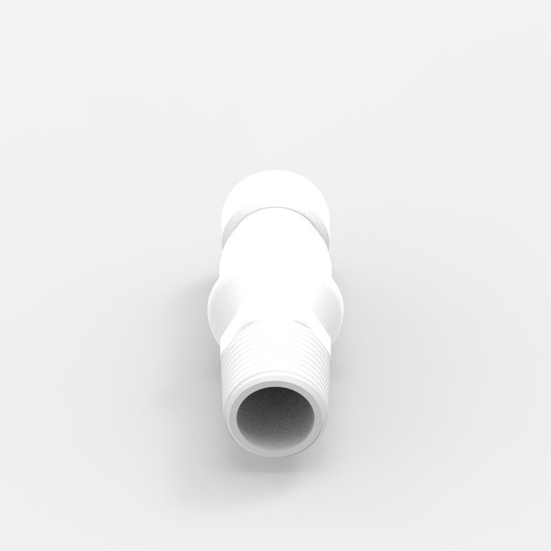 Gewinde-Schnellkupplung Medium (1), männlich, mit Ventil, 3/8 NPT, Acetal (AC) - Buna-N, Feder: Nicht-Metallisch