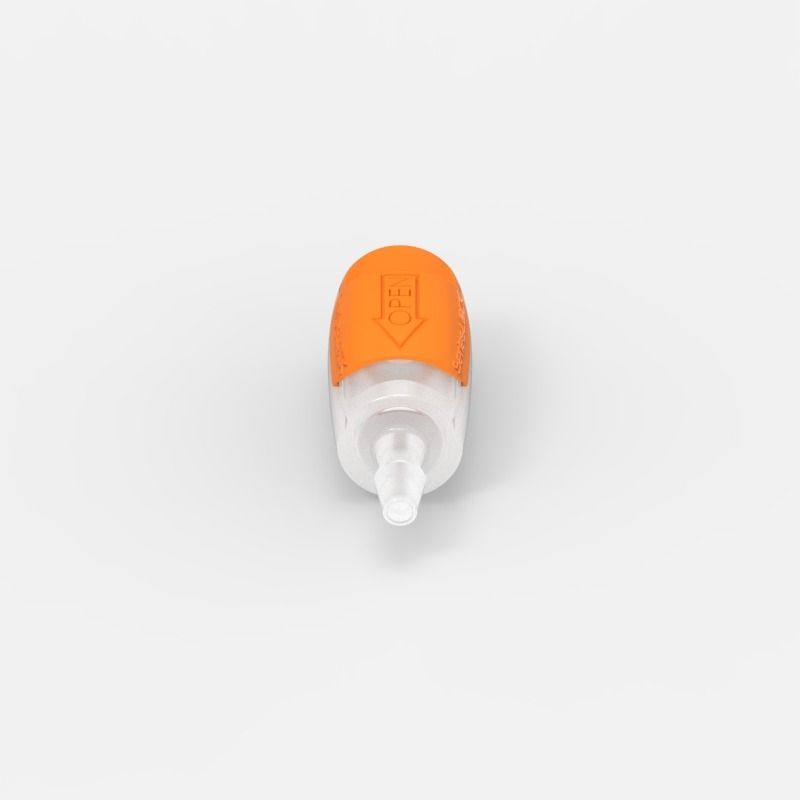 Schlauchtüllen-Schnellkupplung Micro-O (2), weiblich, offener Durchgang, 1/8, Natural Kynar (NK7) - Feder: 302 Edelstahl