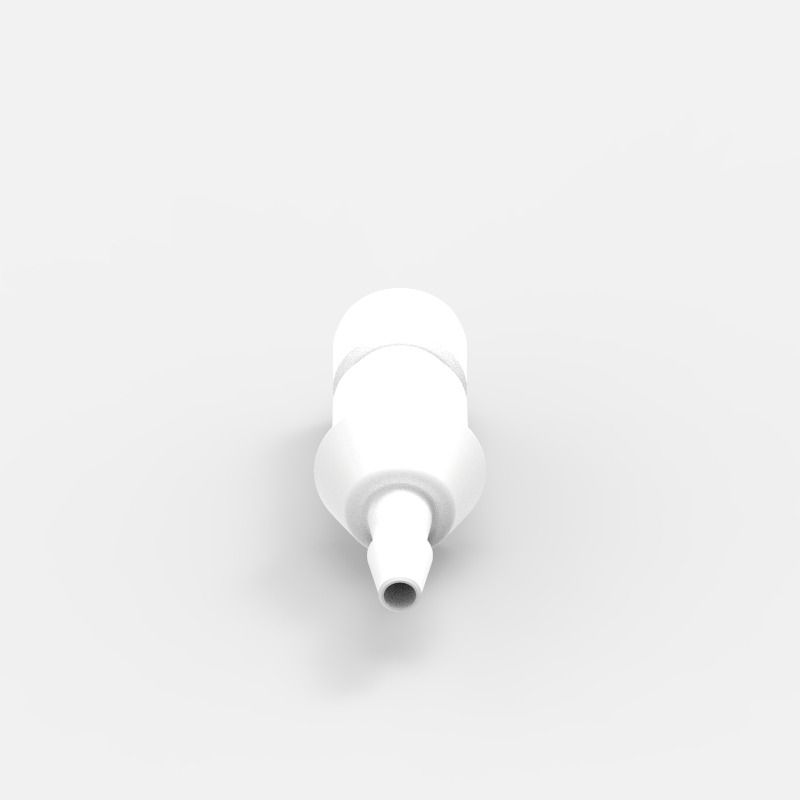 Schlauchtüllen-Schnellkupplung Small (2), männlich, mit Ventil, 3/16, Acetal (AC) - Buna-N, Feder: Nicht-Metallisch