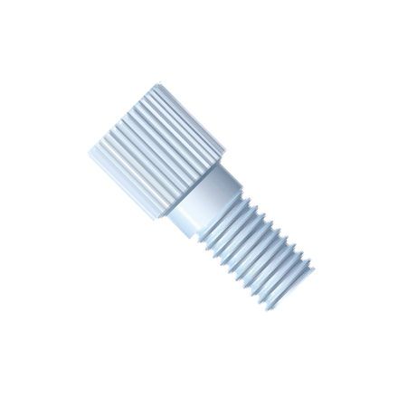 Fitting, M6 für 2,5 / 3,0 / 3,2mm AD-Schläuche, Gerändelter Kopf, PP