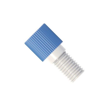 Pre-torque Flangeless Fitting mit gerändeltem Kopf für 2,5 / 3,0 / 3,2mm AD-Schläuche, 1/4-28UNF, PP, 0,15 - 0,20 N·m