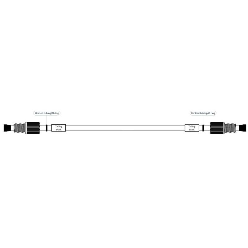 Kundenspezifisches Flanged Fitting FEP/PTFE Schlauchset