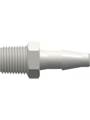 Threaded NPT Fitting 1/8-27 NPT Thread to Classic Series Barb, 3/16