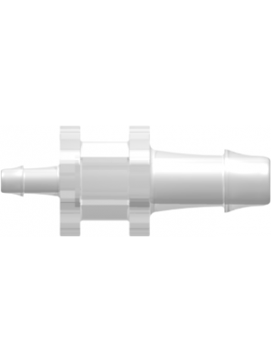 Tube to Tube Fitting Straight Through Reduction Tube Fitting with 500 Series Barbs, 3/16