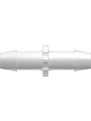 Tube to Tube Fitting Straight Through Tube Fitting with Barbs, 3/8