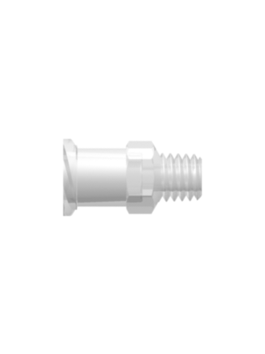 Female Luer Fitting Female Luer Thread Style to 10-32 Special Tapered Thread, Animal-Free Natural Polypropylene