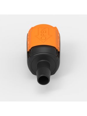 Schlauchtüllen-Schnellkupplung Large (1), weiblich, mit Ventil, 1/2