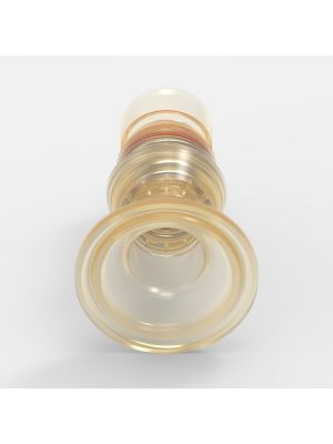 Sanitary Flange-Schnellkupplung Large (2), männlich, mit Ventil, 1 1/2